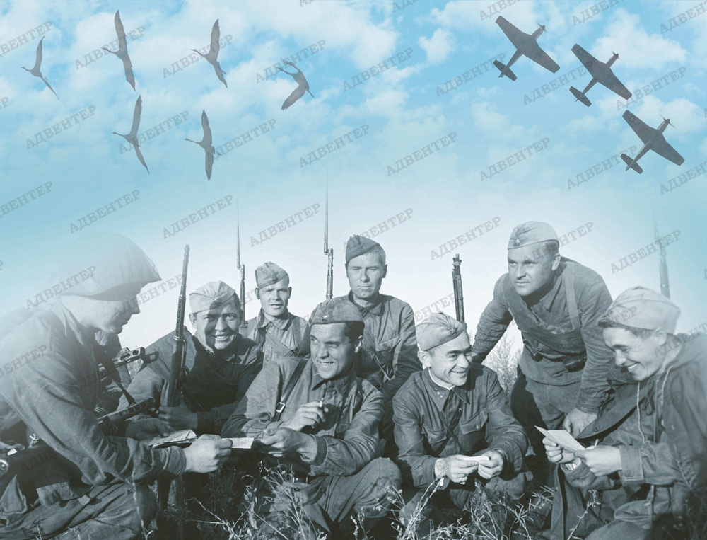 Фотообои для музейной комнаты ВОВ 113