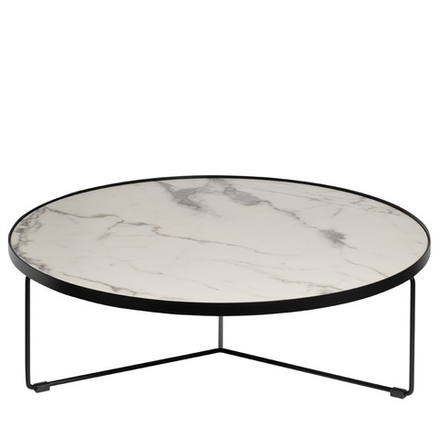 33FS-CT275-BL Стол журнальный Royal White d90*27,5см