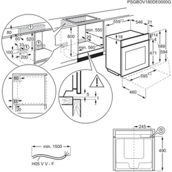Электрический духовой шкаф AEG BCE558370B