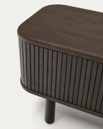 Mailen Тумба под ТВ с 2 дверцами из ясеневого шпона темной отделки 200 х 50 см