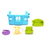 Игровой набор "Зайкин Домик. Гостиная" бирюз. (Нордпласт)