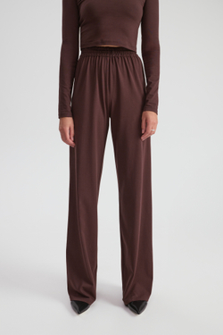 Костюм трикотаж лонг/брюки шоколад