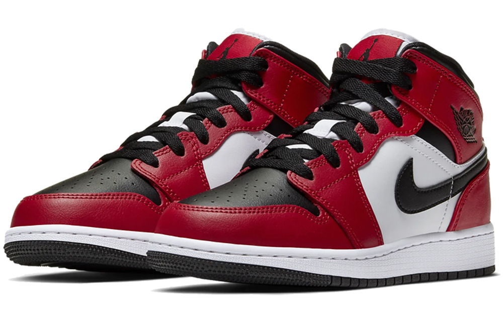 Jordan Kids Air Jordan 1 Mid "Chicago Black Toe" Sneakers