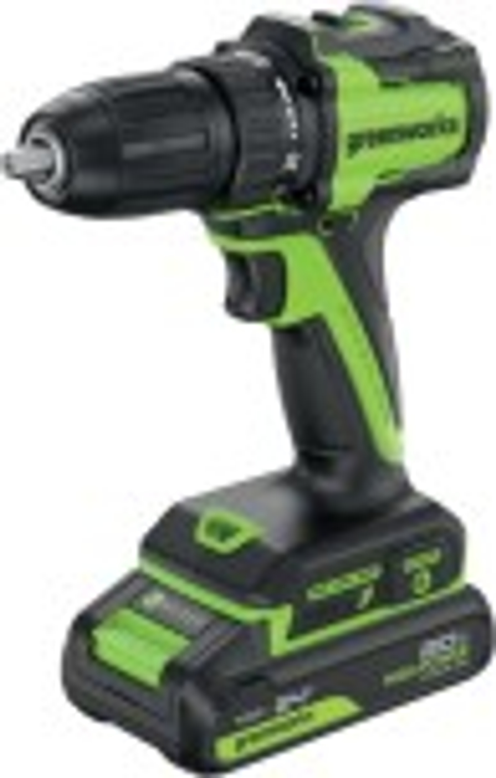 Дрель-шуруповерт аккумуляторная GREENWORKS DD345 24V, 2 АКБ 2Ач и ЗУ 3708307CUC