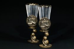 Набор лафитников для водки «Знаки Зодиака Весы» 2 шт. в подарочном футляре c художественным оформлением