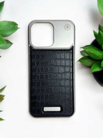 Металлический чехол "Крокодил" iPhone 15 Pro