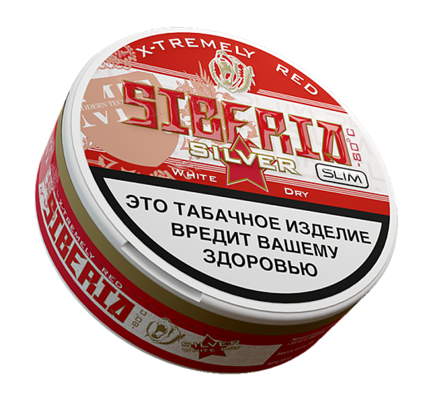 Жевательный табак SIBERIA Silver Slim - White Dry 13г