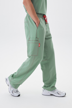 Брюки медицинские мужские Гекай, шалфей