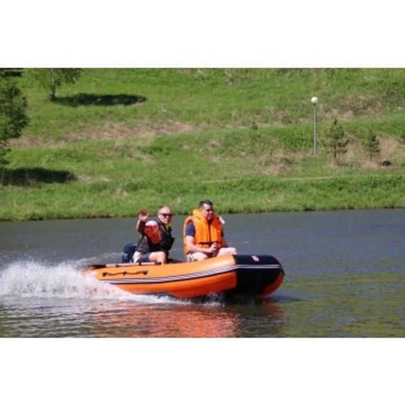 Лодка Тонар Алтай 340L (оранжевый/черный)