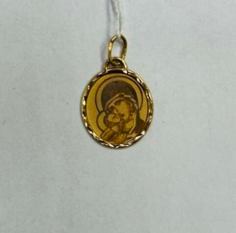 Икона Владимирская БМ из золота