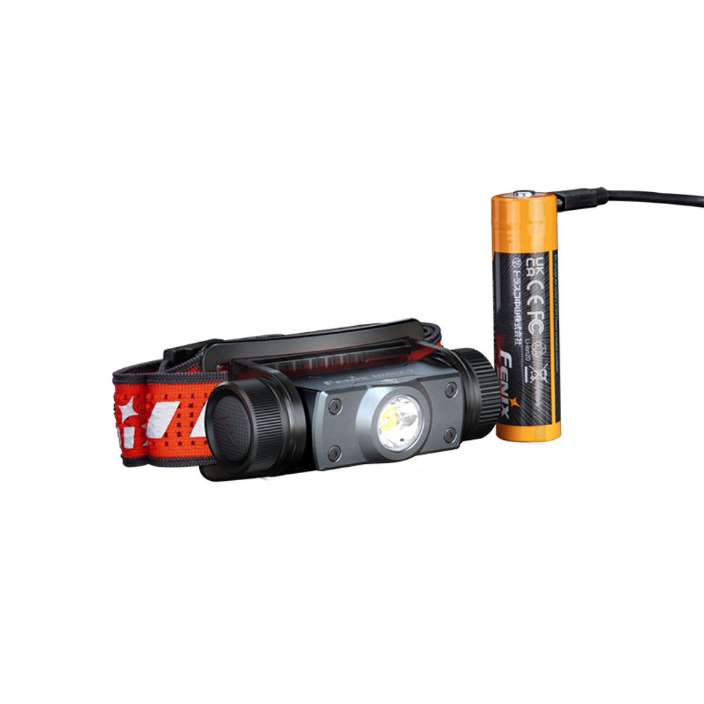 Налобный фонарь Fenix HM62-T черный (белый и красный свет) аккумуляторный, Type-C, магниевый сплав (