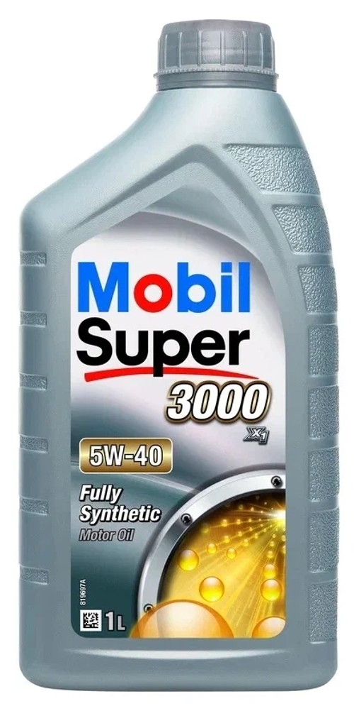 Моторное масло Mobil Super 3000 X1 5W-40, синтетическое, 1 л