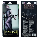 Кожаные ленты для крепления фиксаторов Luxury Tethers (Цвет: черный с золотым)