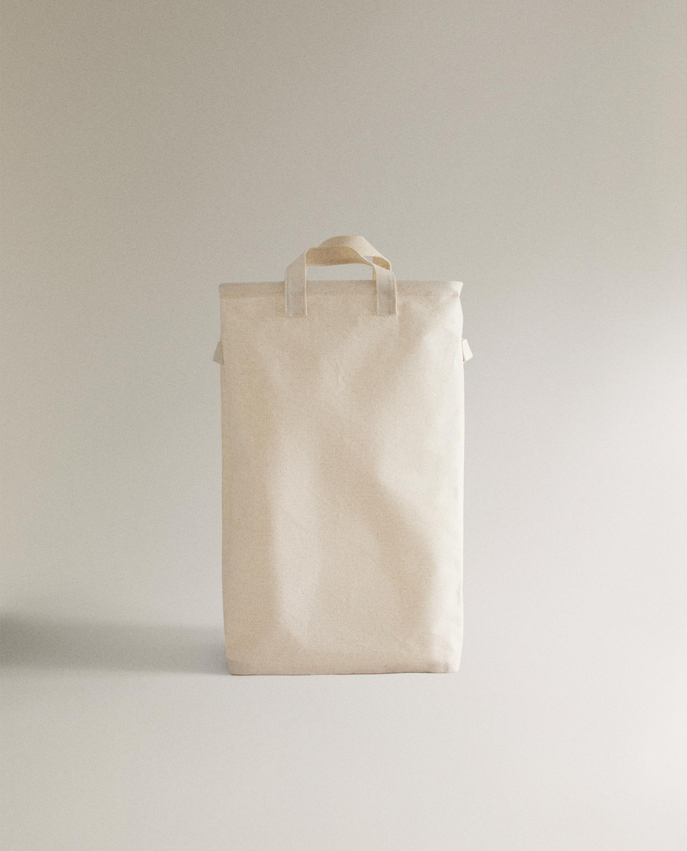 Zara Home Корзина изо льна, цвет бежевый, 58 см