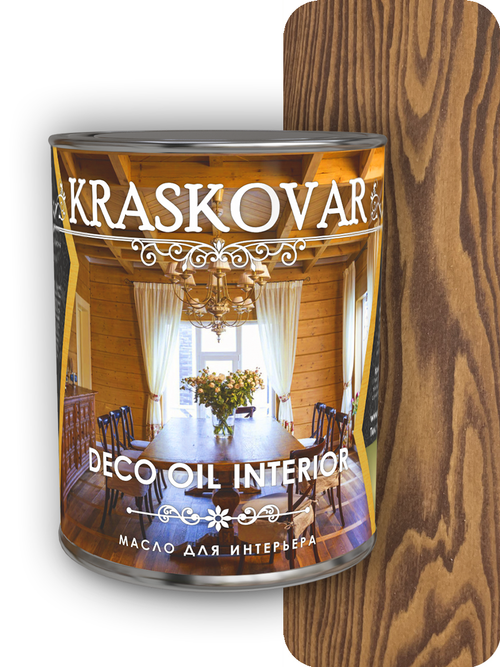 Масло для интерьера Kraskovar Deco Oil Interior орех гварнери