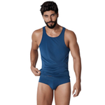 Темно-синяя мужская майка Basis Tank-Top (Размер: L) (Цвет: темно-синий)