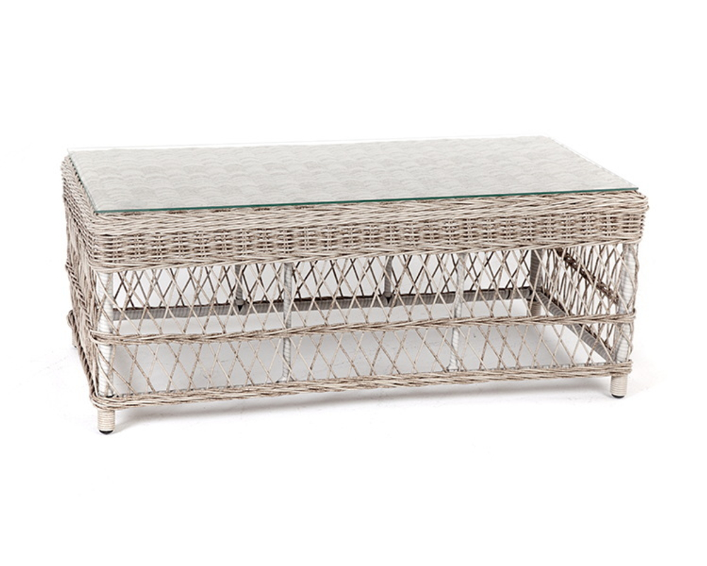 "Гранд Латте" стол журнальный из искусственного ротанга, цвет бежевый