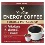 VitaCup, Energy Coffee, темная обжарка, 16 капсул по 11 г (0,39 унции)