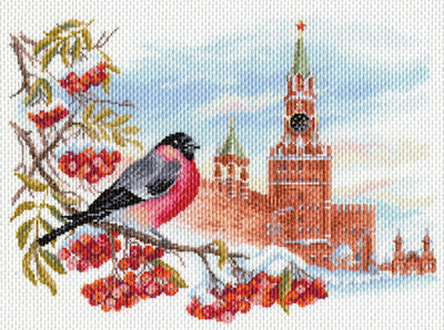 "Московская зима"-1698 канва с рисунком