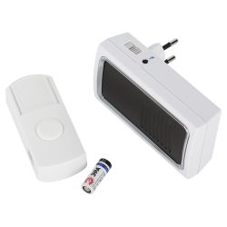 Звонок дверной ЭРА C96 беспроводной от сети белый с черным 6 мелодий