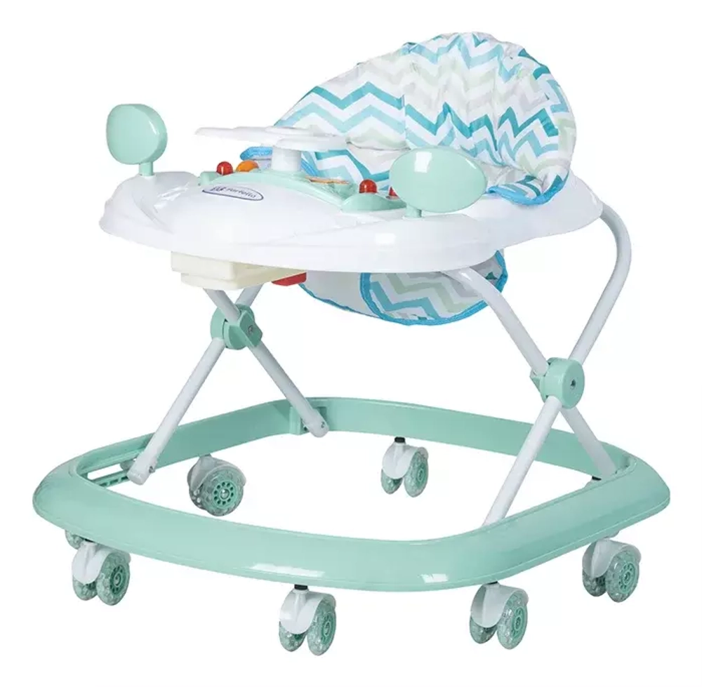 Ходунки детские Farfello арт.6760 (Мятный, принт линии)