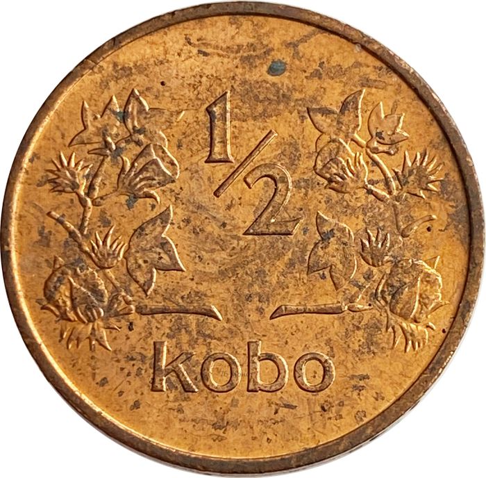 1/2 кобо 1973 Нигерия. Хлопок