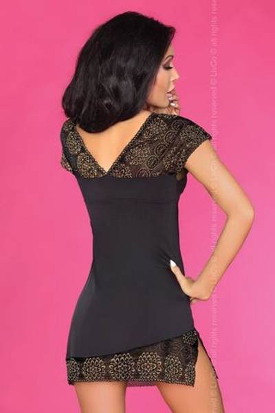 Нежная сорочка Keisha (Размер: L-XL) (Цвет: черный)