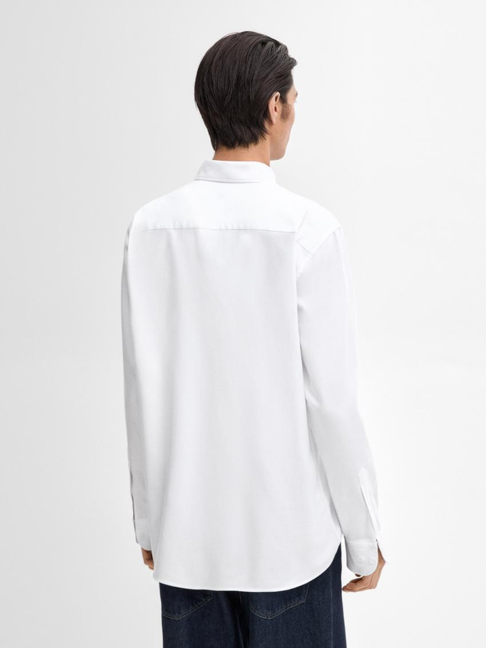 Massimo Dutti Рубашка из 100% хлопка, белый