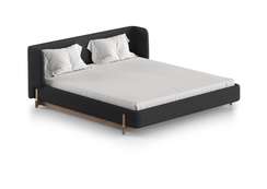 Кровать Basic спальное место 180*200 см (серый, букле)