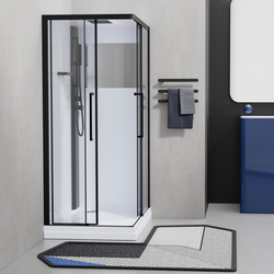 Кабина душевая Esbano (Эсбано) ESM-100CKR, с низким поддоном, 100х100х215