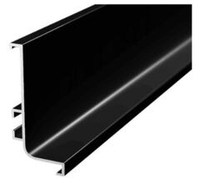 Профиль Gola-X горизонтальный, L-формы, 5000мм, черный матовый, AQ