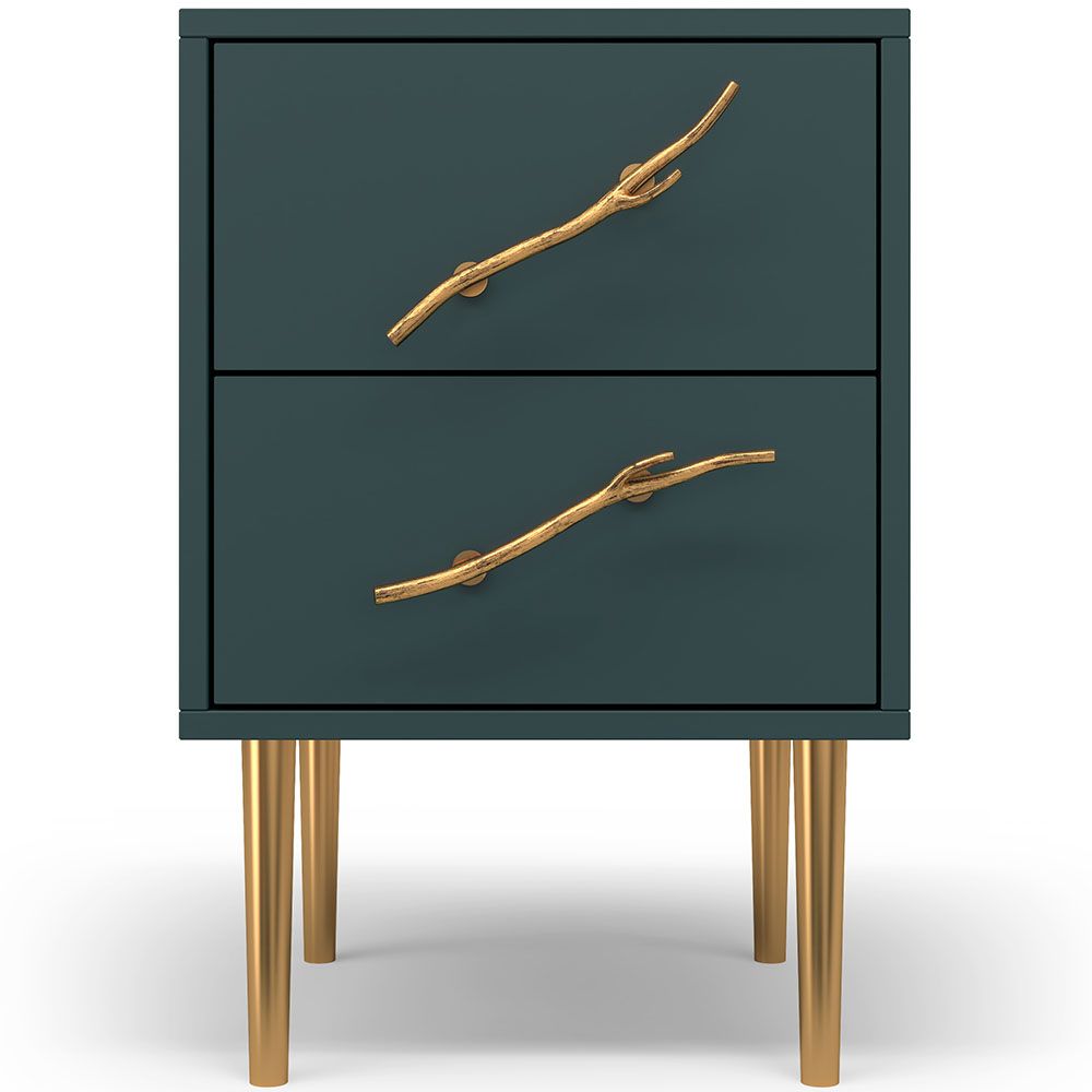 Тумба Арт Колор matte Стайл Голд Зеленый бирюзовый матовый
