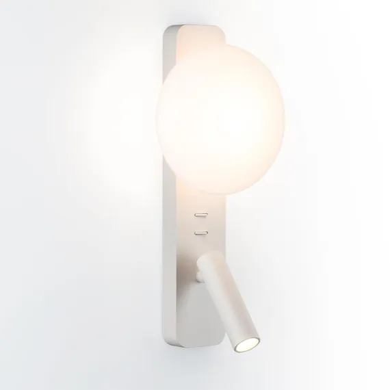 7049/5WL HIGHTECH ODL25 473 металл/акрил белый Настенный светильник IP20 LED 1*5W + 1*3W 2700K ALBERGO