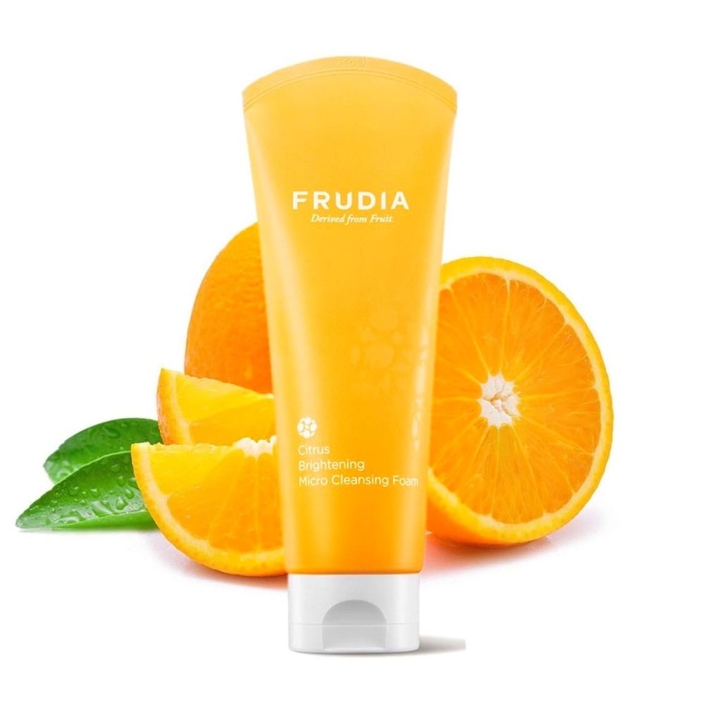 Frudia Citrus Brightening Micro Cleansing Foam пенка с цитрусом для сияния кожи