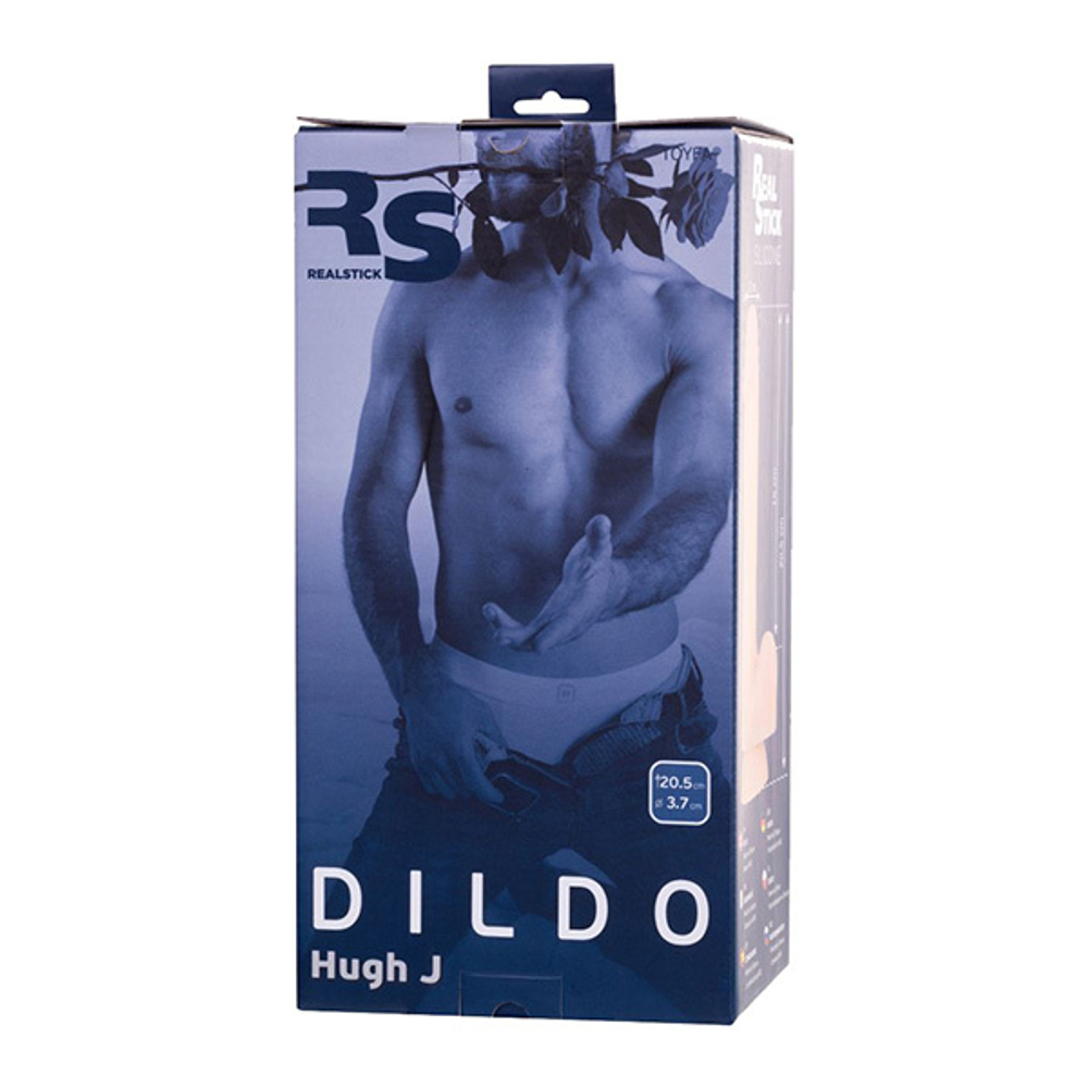 Телесный фаллоимитатор 20,5см ToyFa RealStick Silicone Hugh 9420002