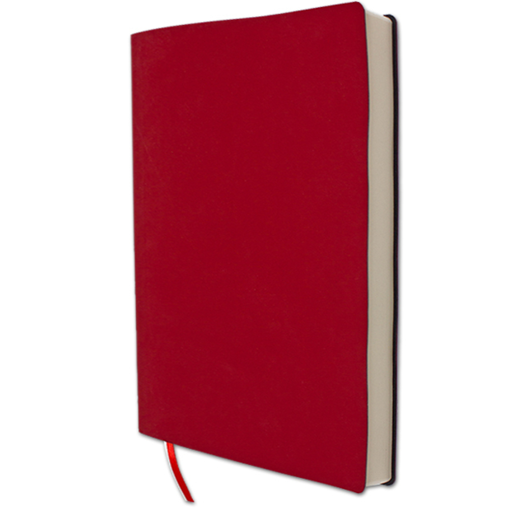 НОВИНКА! Бизнес-тетрадь А4 в клетку BIG BOSS red, 128 листов, гибкая обложка - красный Softtach