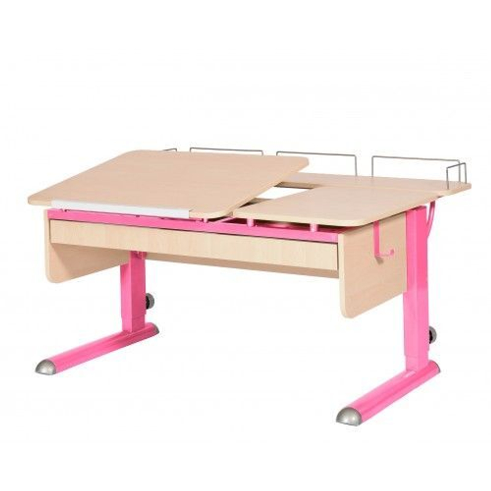 Растущая парта Астек Твин-2 с фронтовой приставкой и выдвижным ящиком (1150×850 мм)