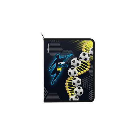 Папка д/тетрад. А5 (245*190*30) 1отд. молния вокруг, пластик "Sport DNA"