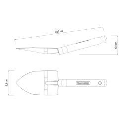 Совок для прополки Tramontina 77907001 с деревянной ручкой | Tramontina