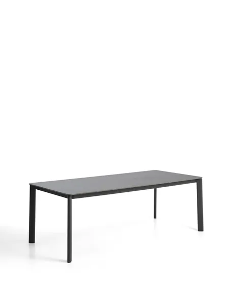 Уличный стол Anafi с графитовой столешницей из спеченного камня, 220 x 100 см