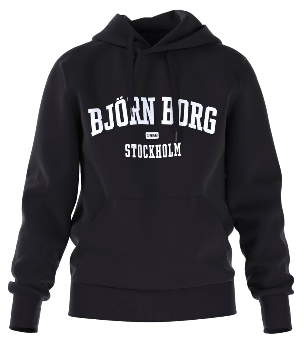 Мужская теннисная кофта Björn Borg Essential Hoodie - navy