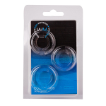 Набор из 3 гладких прозрачных эрекционных колец 2см Bior Toys Erowoman-Eroman EE-10194-1