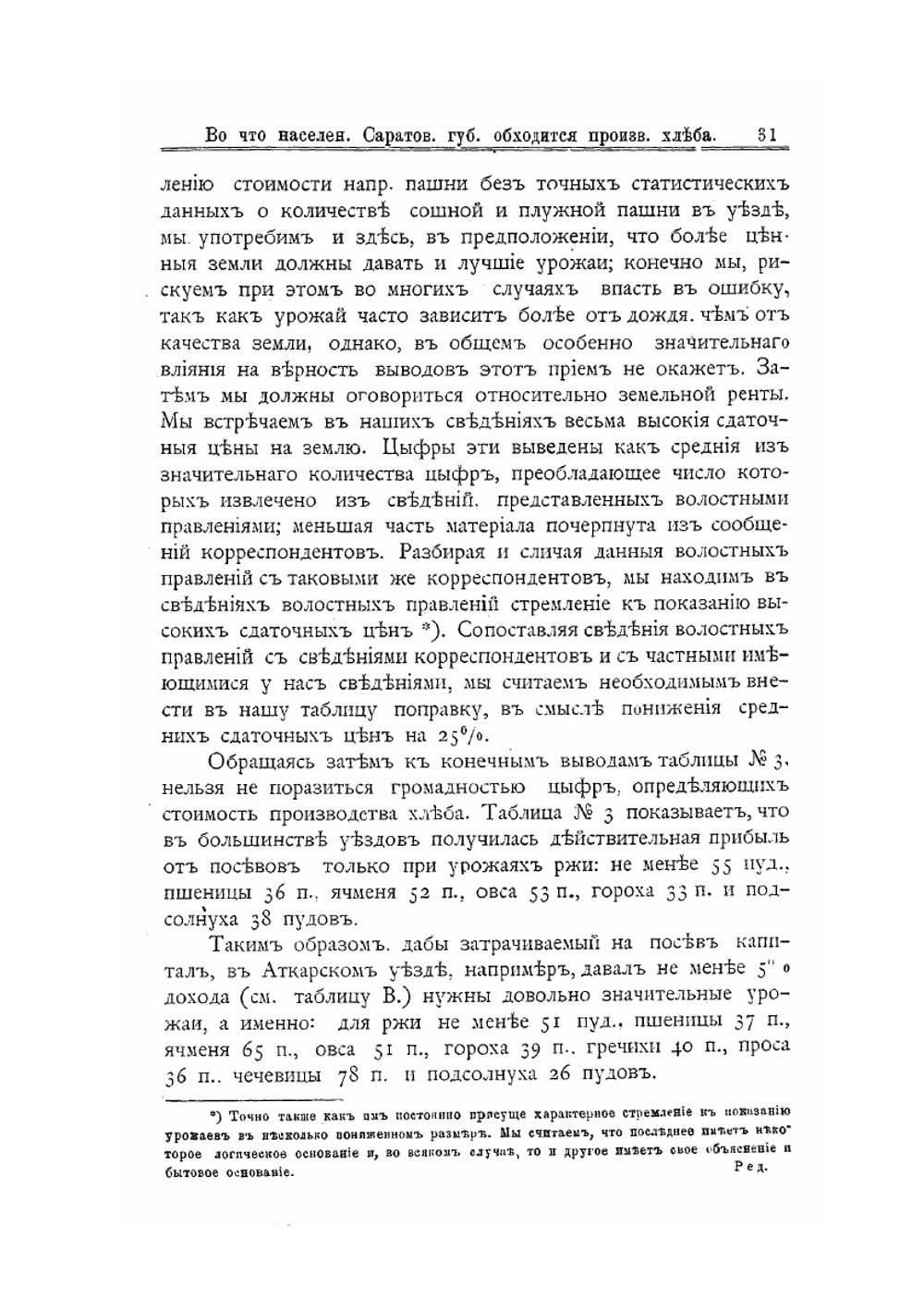 Во что населению Саратовской губернии обходится производство хлеба | П.А. Слепцов