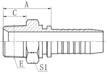 Фитинг DN 16 NPTF 1/2