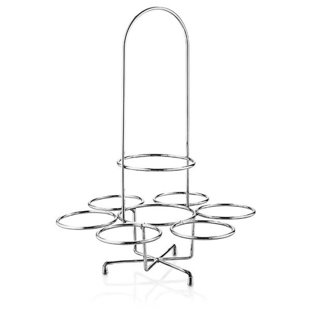 Подставка для бутылки и 6 стаканов IVV Мультиколор