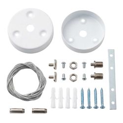 UFL-N10H 1.5M SET WHITE Комплект для подвесного монтажа для светильника серии ULO-N. длина троса 1.5м. Цвет белый. ТМ Uniel