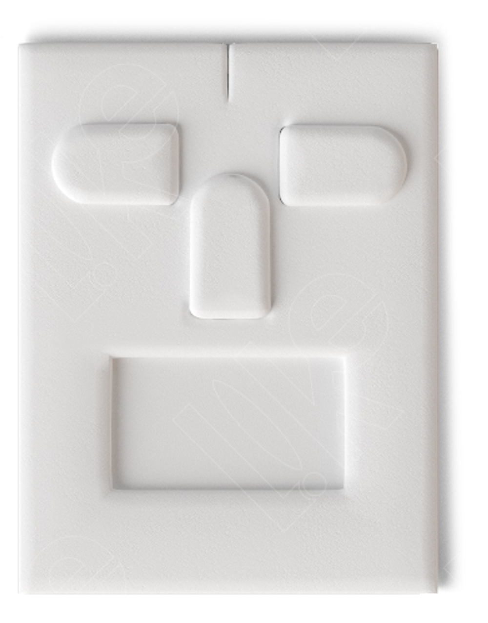 Вкладыш 08/наклонный/для гарнитура/3 язычка/окошко для бирки/прорезь для нитки