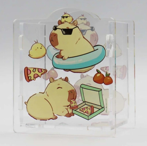 Подставка-стакан для канцелярских принадлежностей КОКОС 8*9,5 см Капибара (251888)