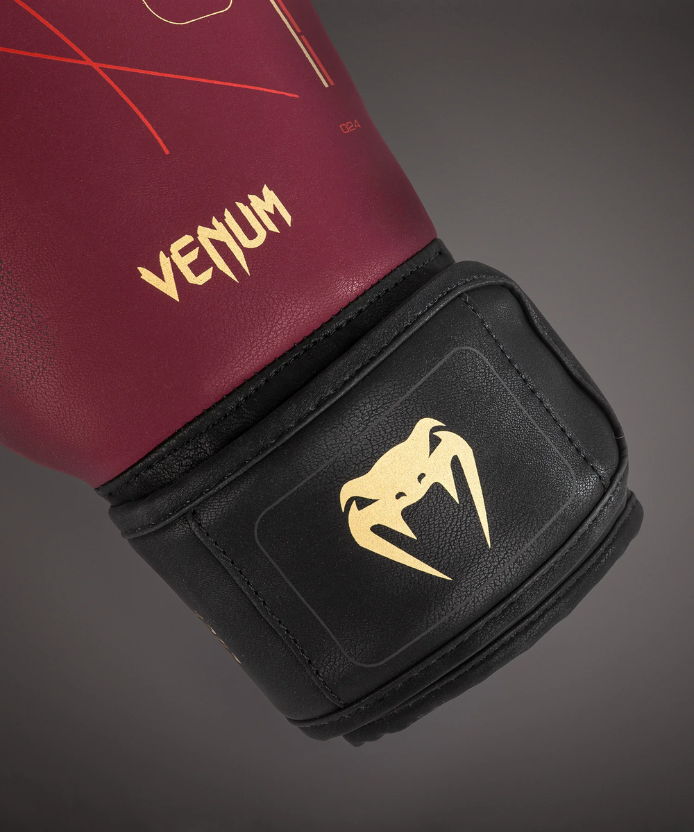Боксерские перчатки Venum Tactical XT Black/Burgundy/Gold