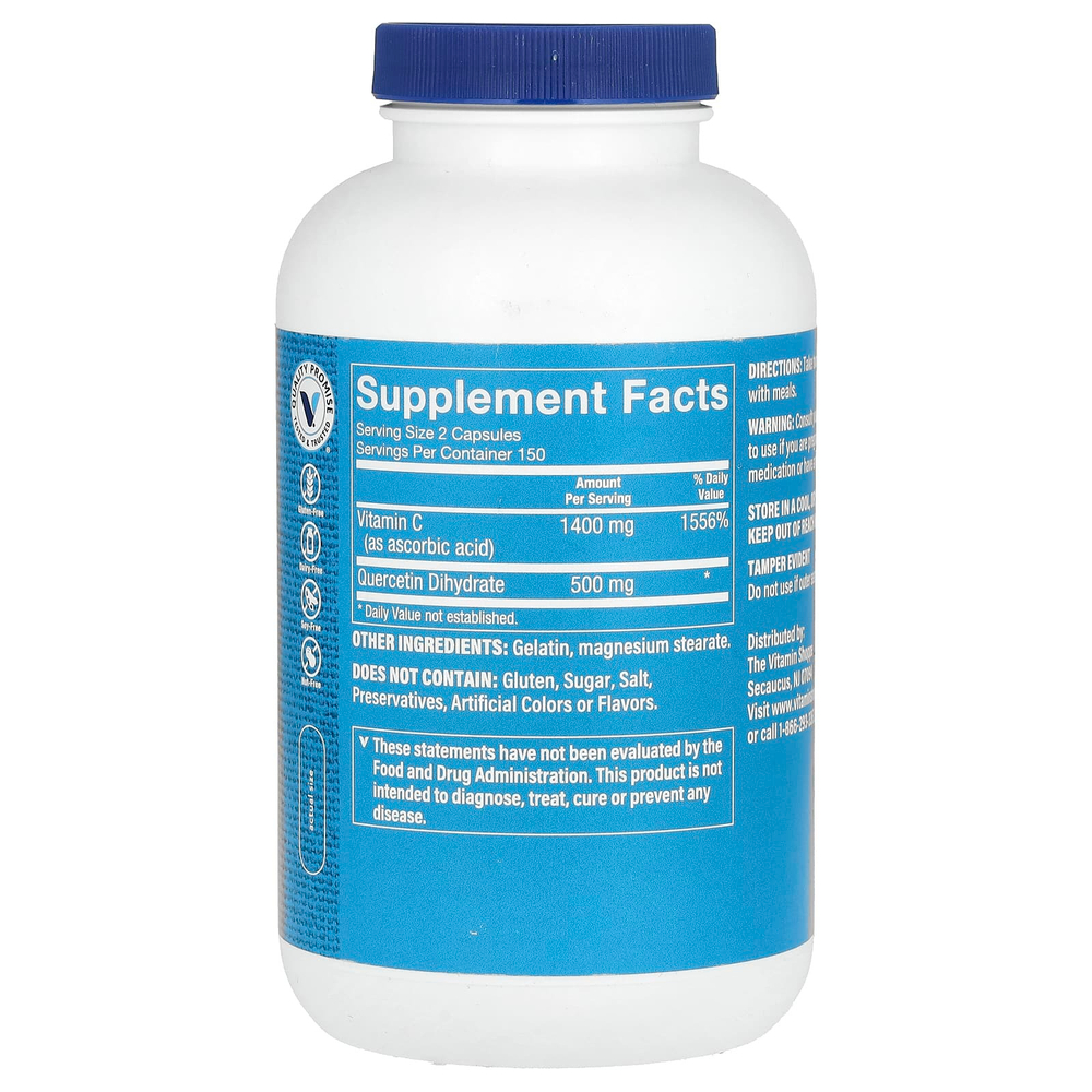 The Vitamin Shoppe, Quercetin + C`` 300 капсул